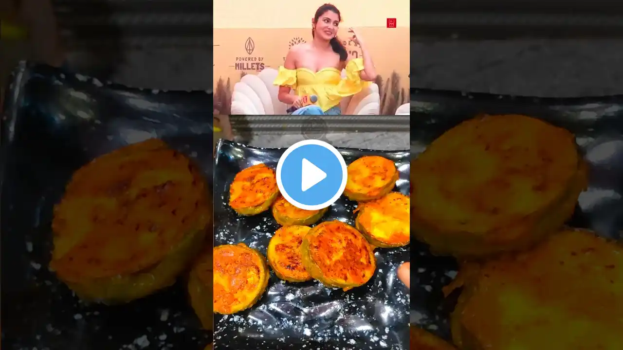 Anushka Sharma Favourite Baingan Bhaja🤤Tasty Begun Bhaja at home||#anushkasharma #shorts #baingan