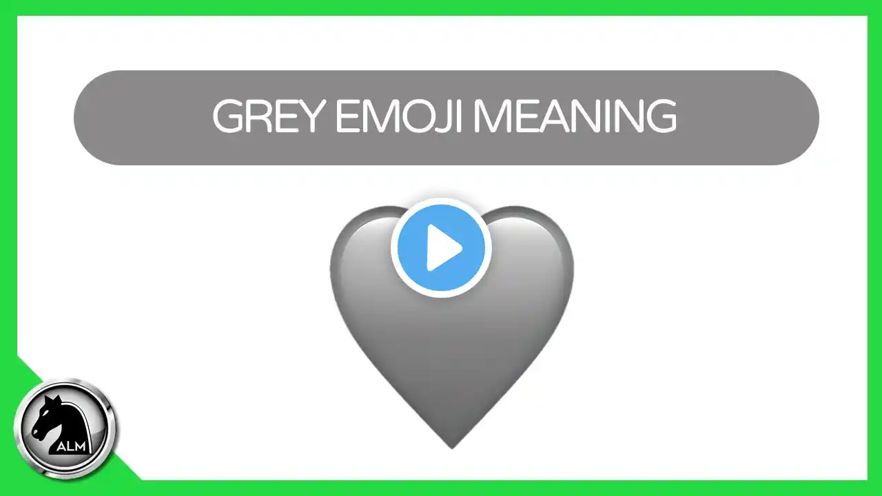 GREY Heart Emoji Meaning