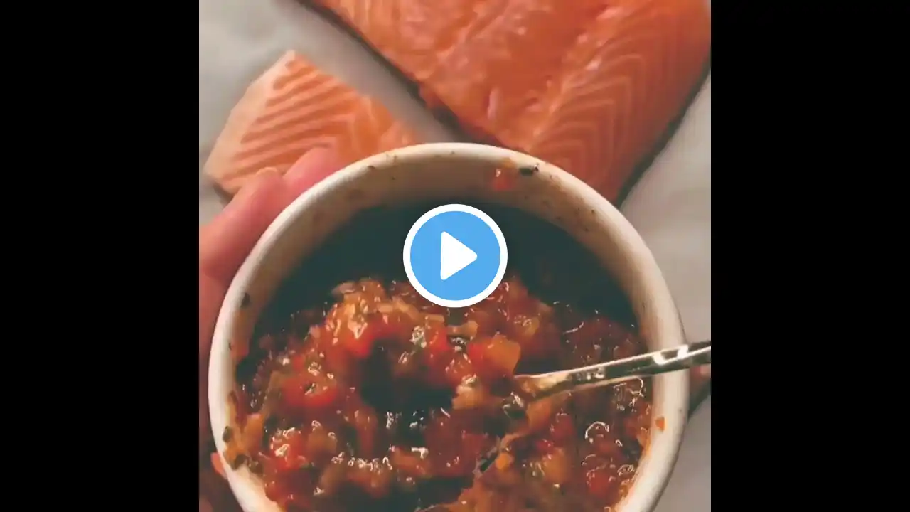 Roasted Red pepper salmon šš#best salmon recipe