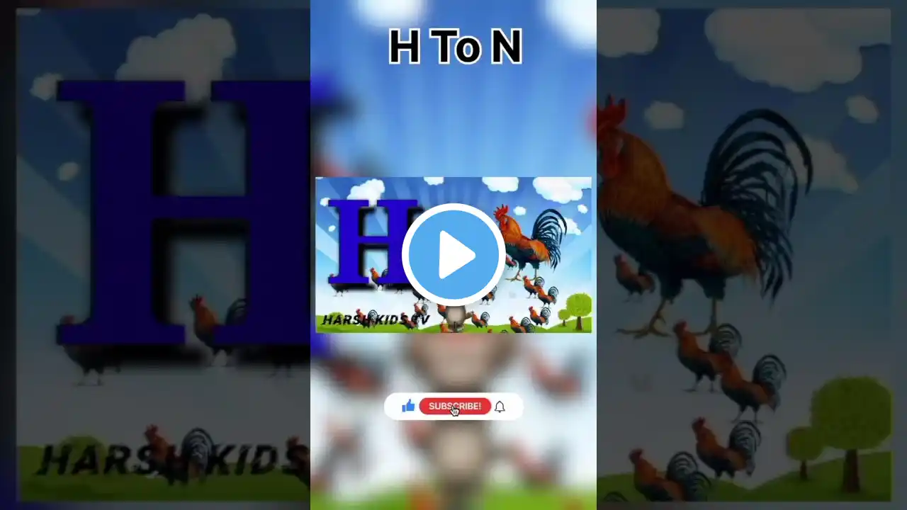 H for Hen | A for Apple | B for Ball | Abc Song | Alphabet #viral #shorts #trending #harshkidstv