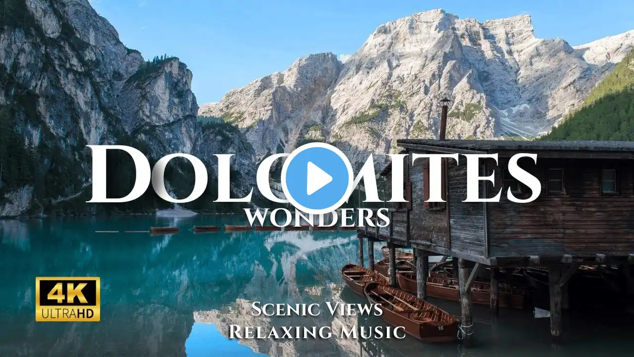 The Dolomites 🇮🇹  Like You've Never Seen: Relaxation Film - Epic Cinematic Music - 4K Video Ultra HD