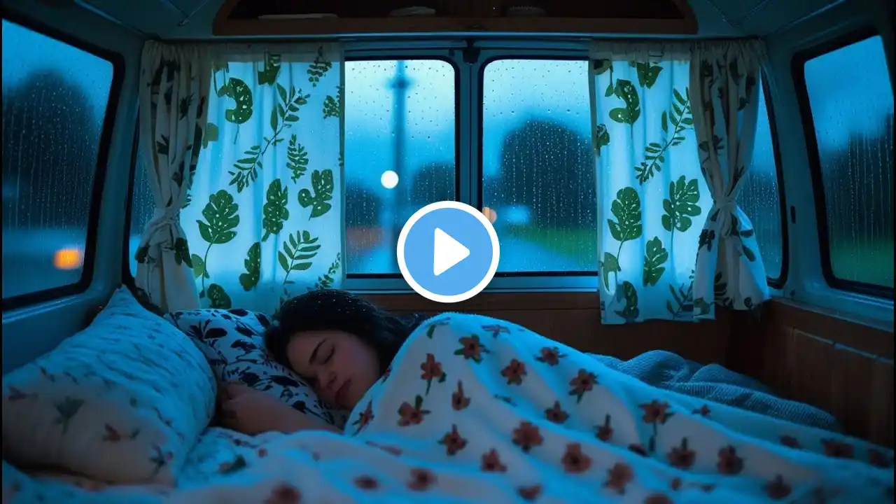 LIVE | Gentle Piano Rainstorm | Relaxing Sleep Night (10 Hours