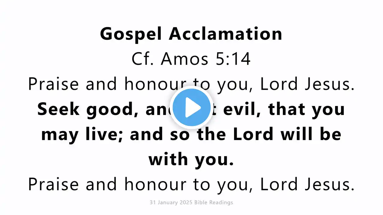 31 March 2025 Catholic Mass Bible Reading