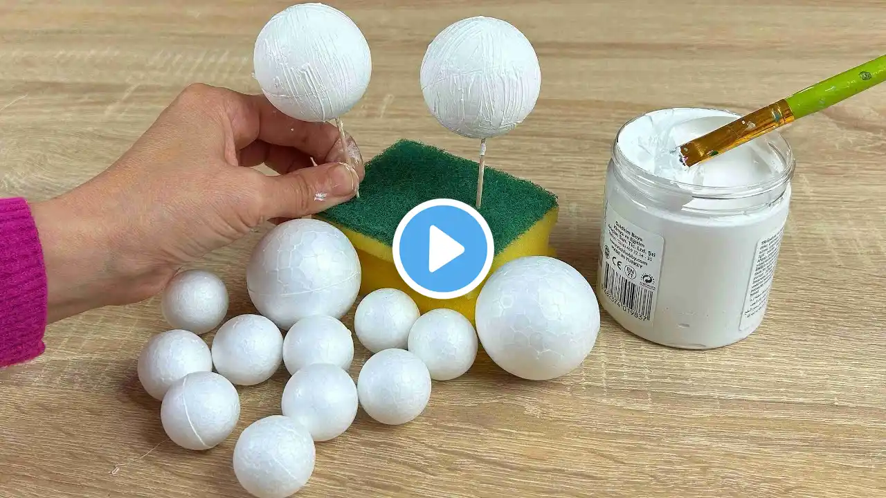 Once You Learn This Idea, You Will Want To Try It Immediately! Styrofoam foam balls.