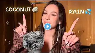 ASMR🥥 Coconut and energy rain 🌧