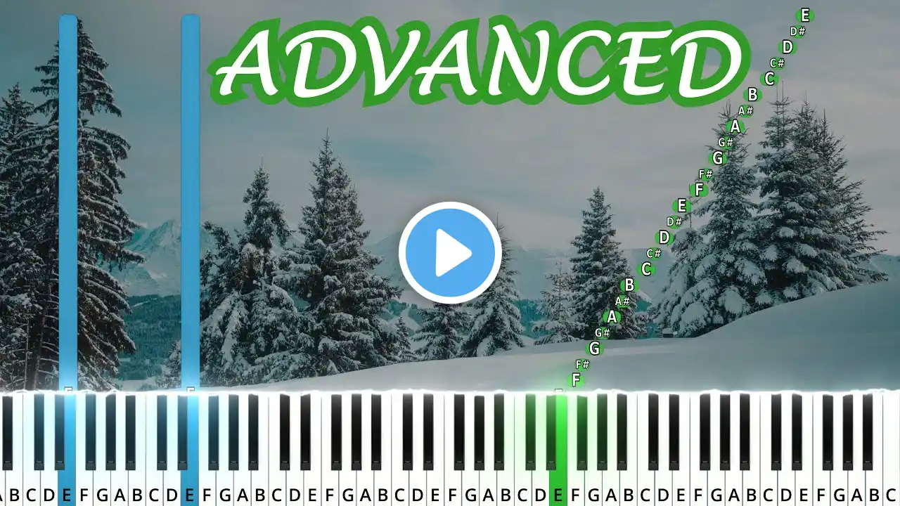 Carol of the Bells | ADVANCED PIANO TUTORIAL + SHEET MUSIC by Andantino [4K]