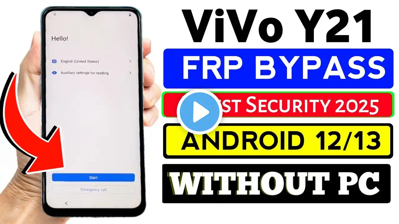 Vivo Y21 Frp Bypass Android 12 New Security 2024 | Vivo Y21 (V2111) Google Account Bypass Without Pc