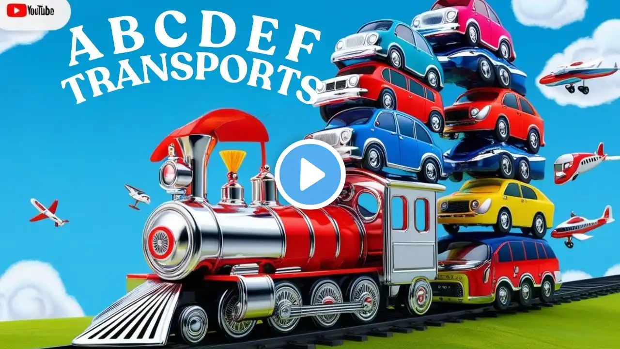 Alphabet Transport - Abc Transportation Song For Kids | Learn Vehicles, Phonics & Alphabet ABC's