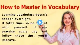 How to Master in Vocabulary||Learn & Improve English Through Story||  learn English Through Story