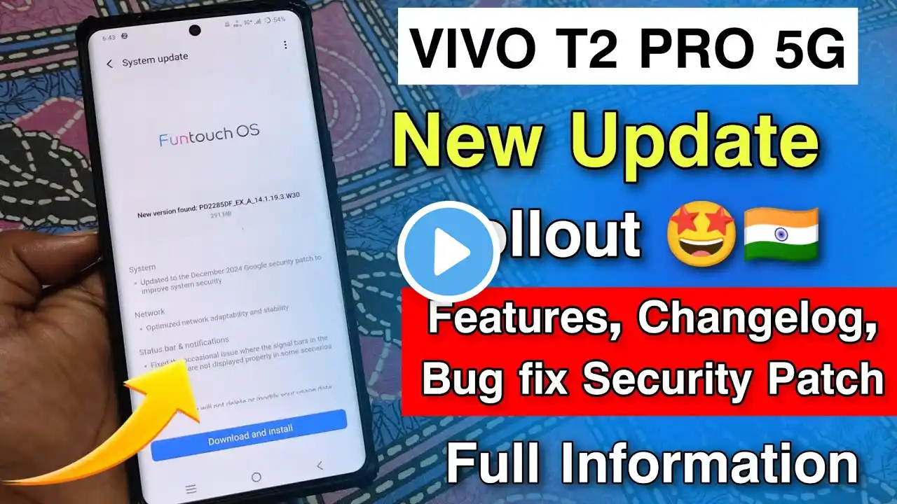 Finally Vivo T2 Pro 5g New Update Battery Drain Solve? Features, Changelog Bug fix | Funtouch Os 15