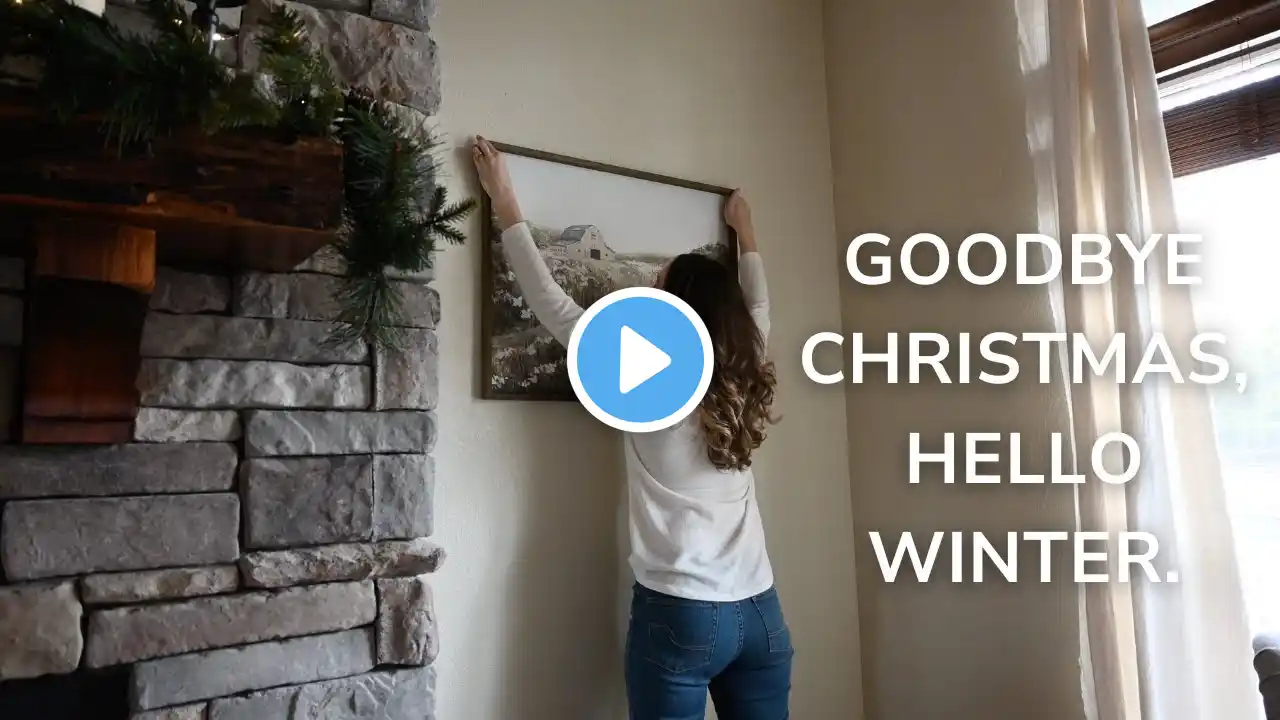 A Productive Winter Day | Outdoor Chores | Taking Down Christmas Decor | Silent Vlog | ASMR