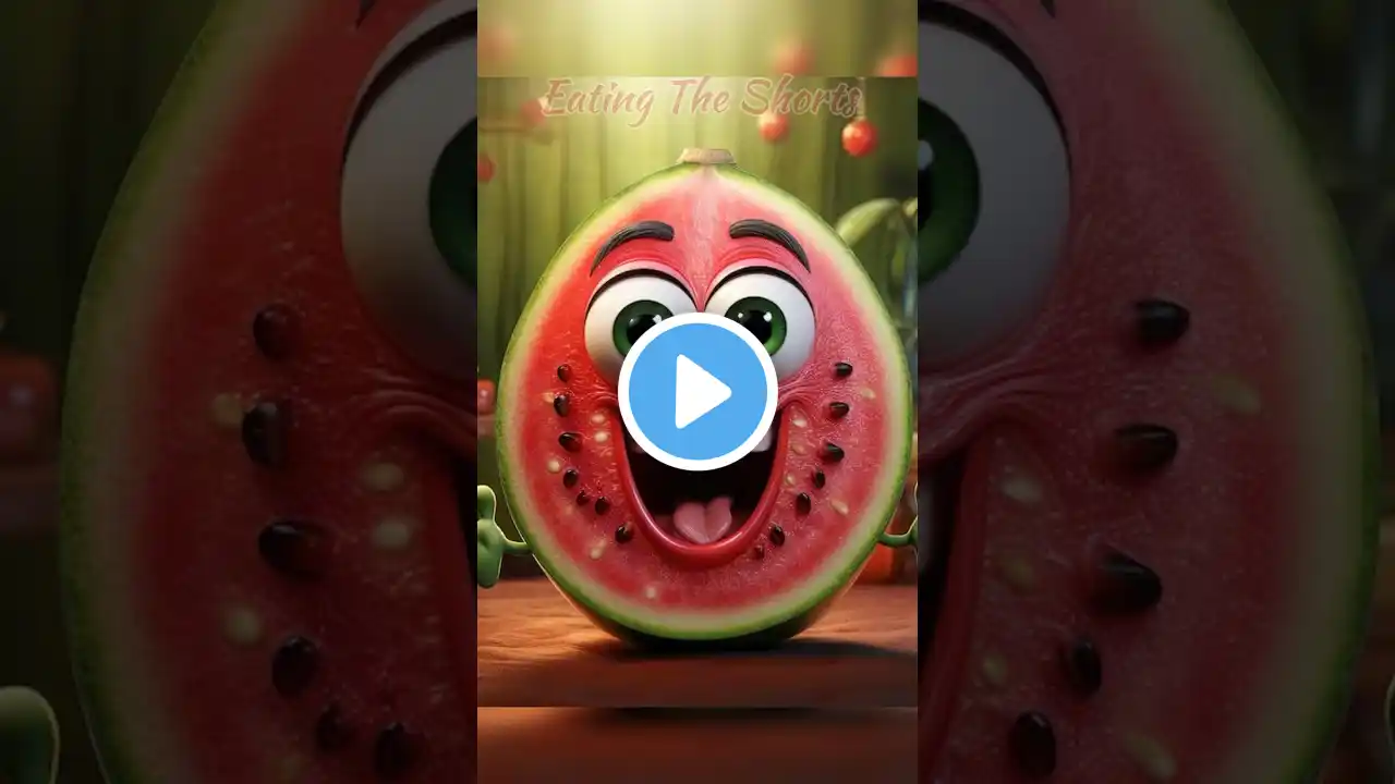 A Watermelon That Looks Like a Human?! You Won’t Believe This #shortvideo #shorts #asmr #ai #aiart