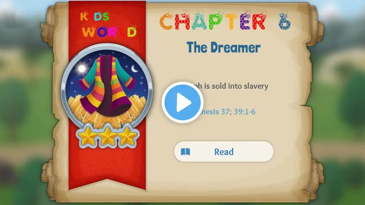 Reading Bible for kids Chapter 6, The Dreamer, Joseph is sold into slavery