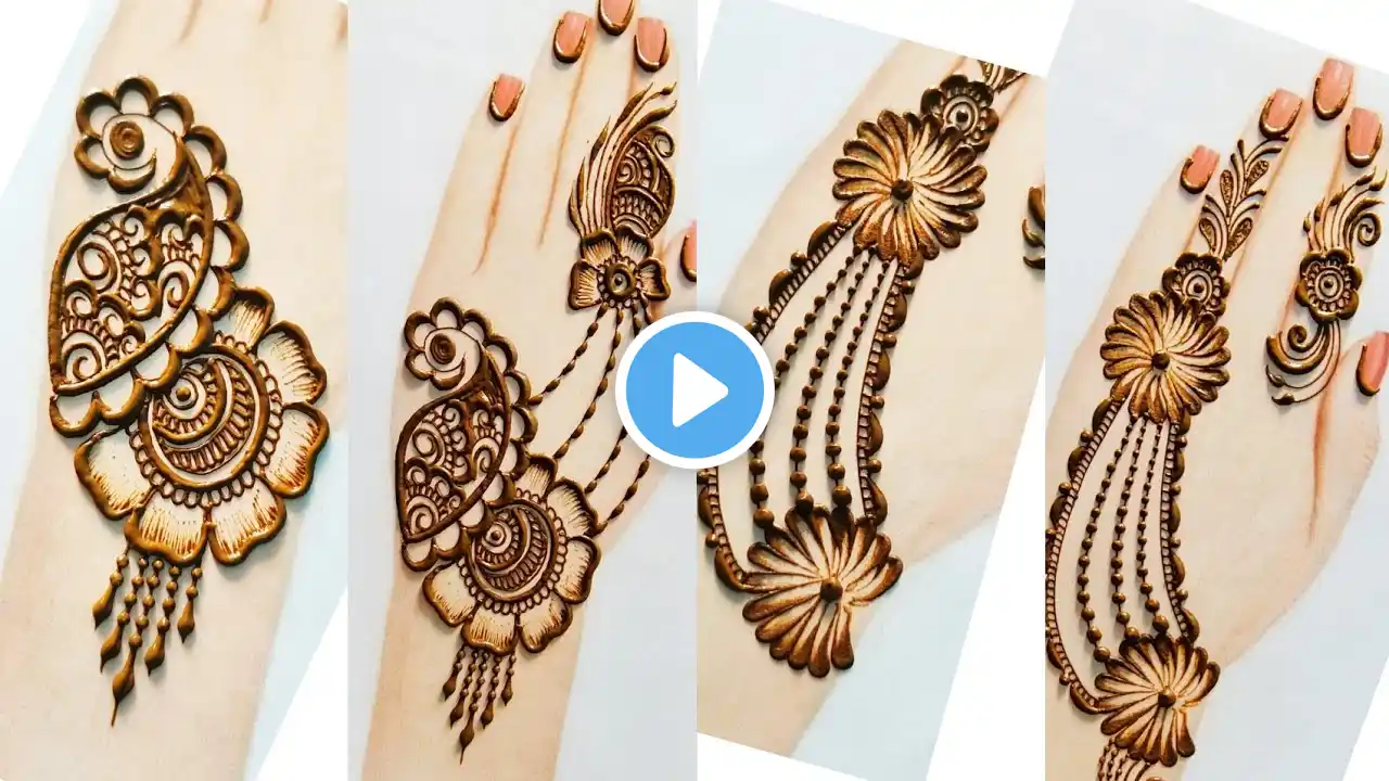simple mehndi design l back hand mehndi design l Beautiful simple mehndi designs l mehandi design