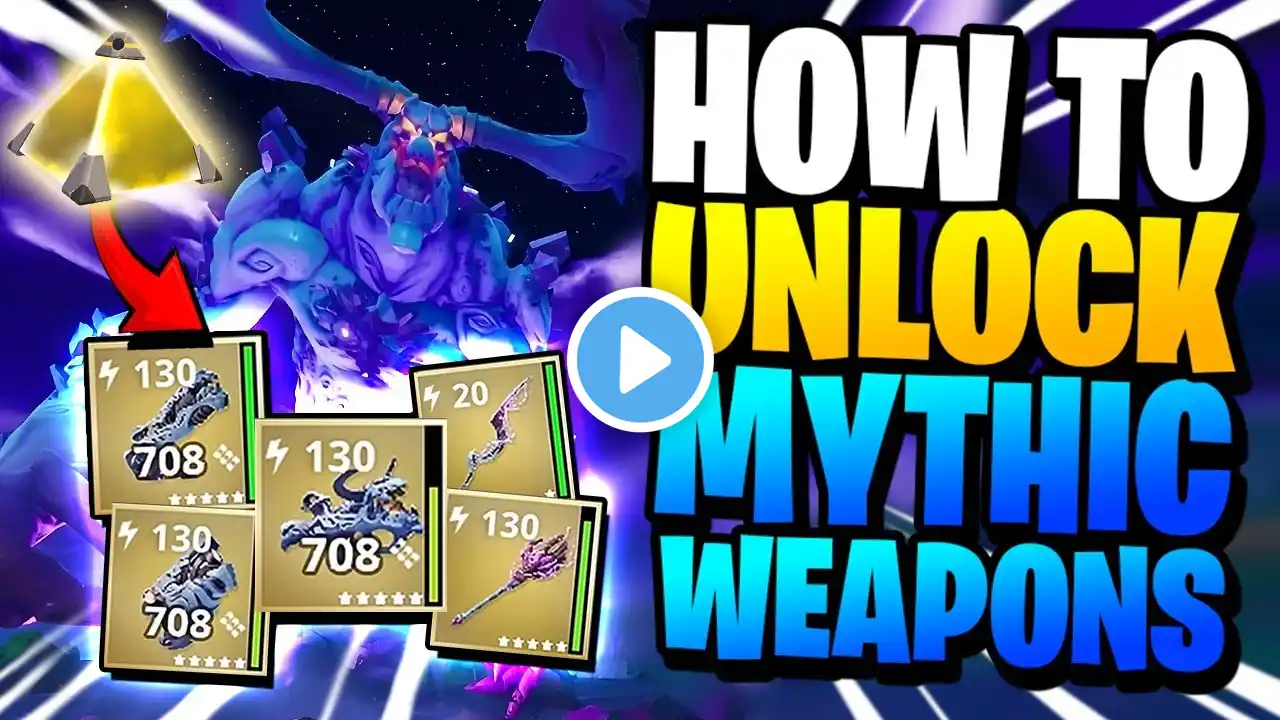 HOW TO UNLOCK MYTHIC WEAPONS IN SAVE THE WORLD (BEST METHOD!)