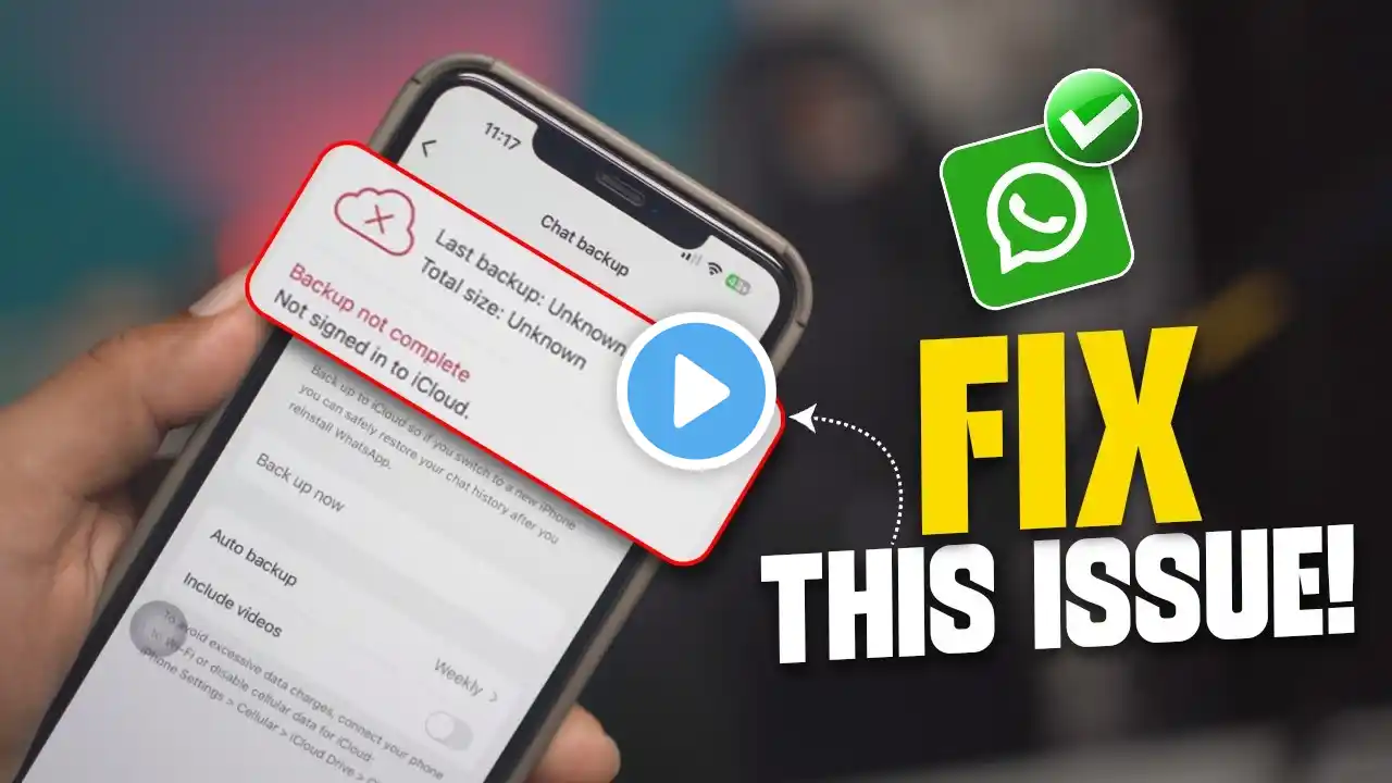 How to Fix WhatsApp Chat Backup Unknown Error | Solve Backup Failed Issue