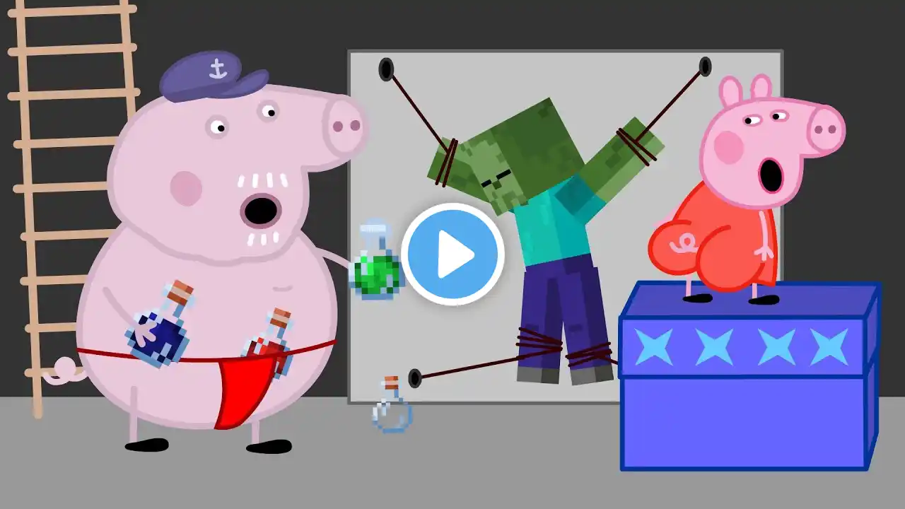 Peppa Pig vs Zombies Part 11. Peppa and Tank. Cartoon parody