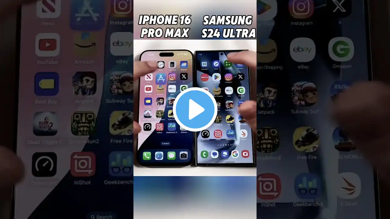 iPhone 16 Pro Max vs S24 Ultra⚡Ultimate Speed Test! Which Flagship Will Reign Supreme?🚀#Shorts#Viral