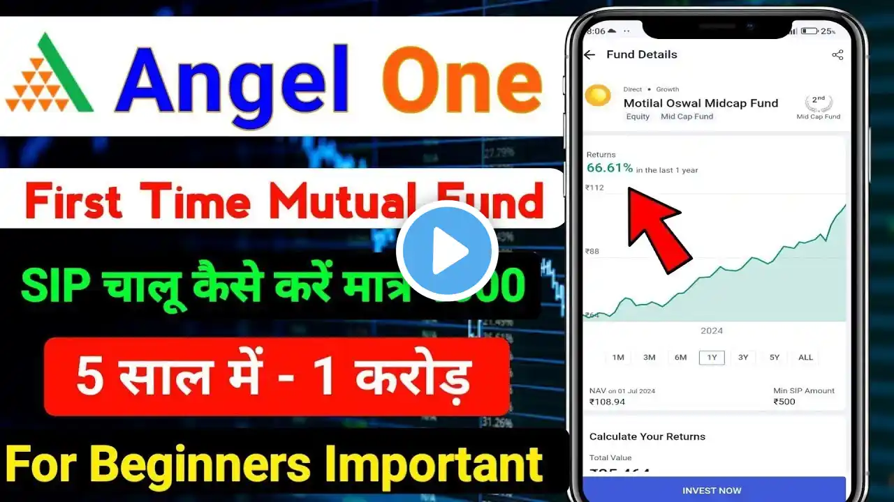 Angel one se mutual fund me sip start kaise kare / angel one me sip kaise kare