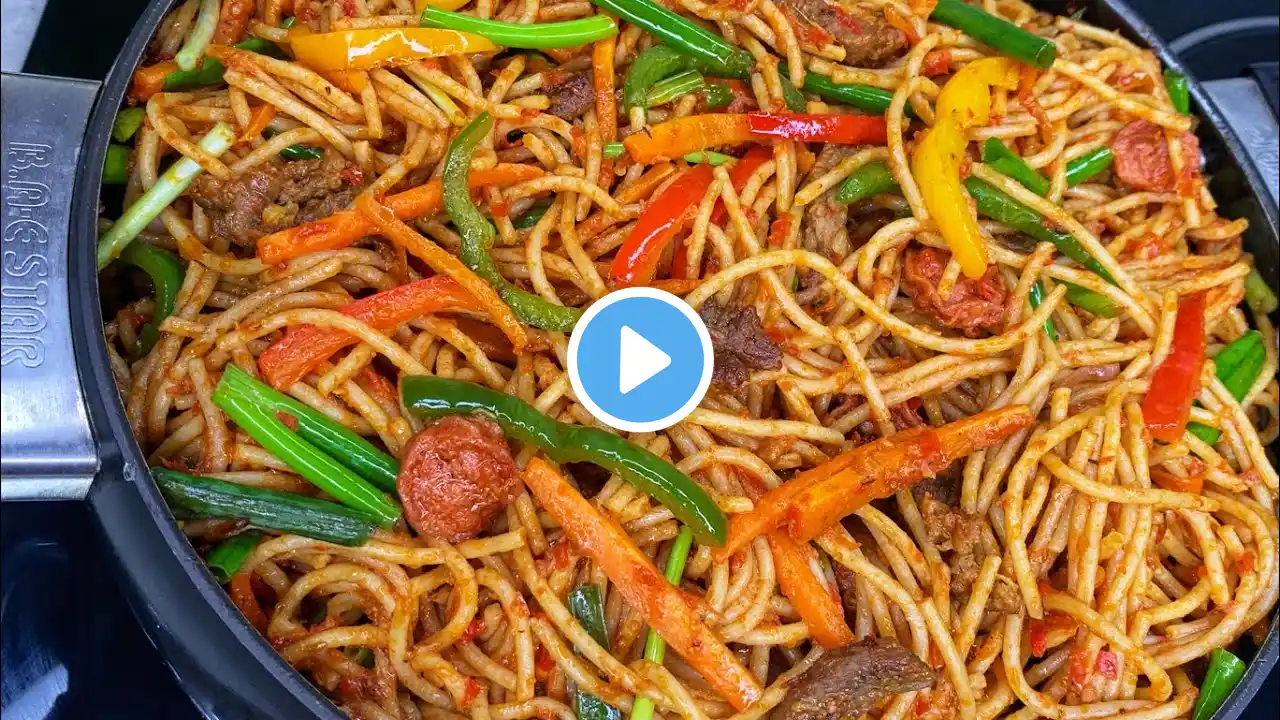 HOW TO MAKE THE MOST APPETIZING AND DELICIOUS SPAGHETTI JOLLOF #spaghetti #pasta #spaghettirecipe