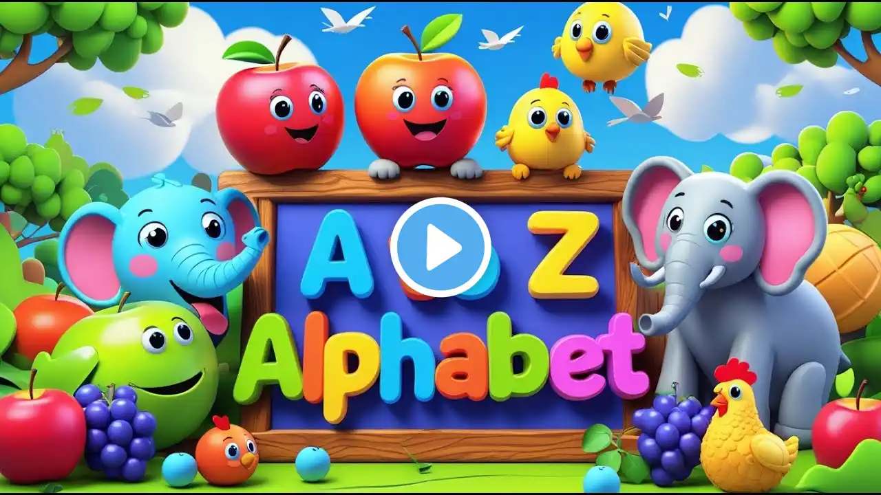 A for Apple B for Ball | ABCD Alphabet Song | Fun Learning for Kids | A to Z Alphabet abcd | abcd