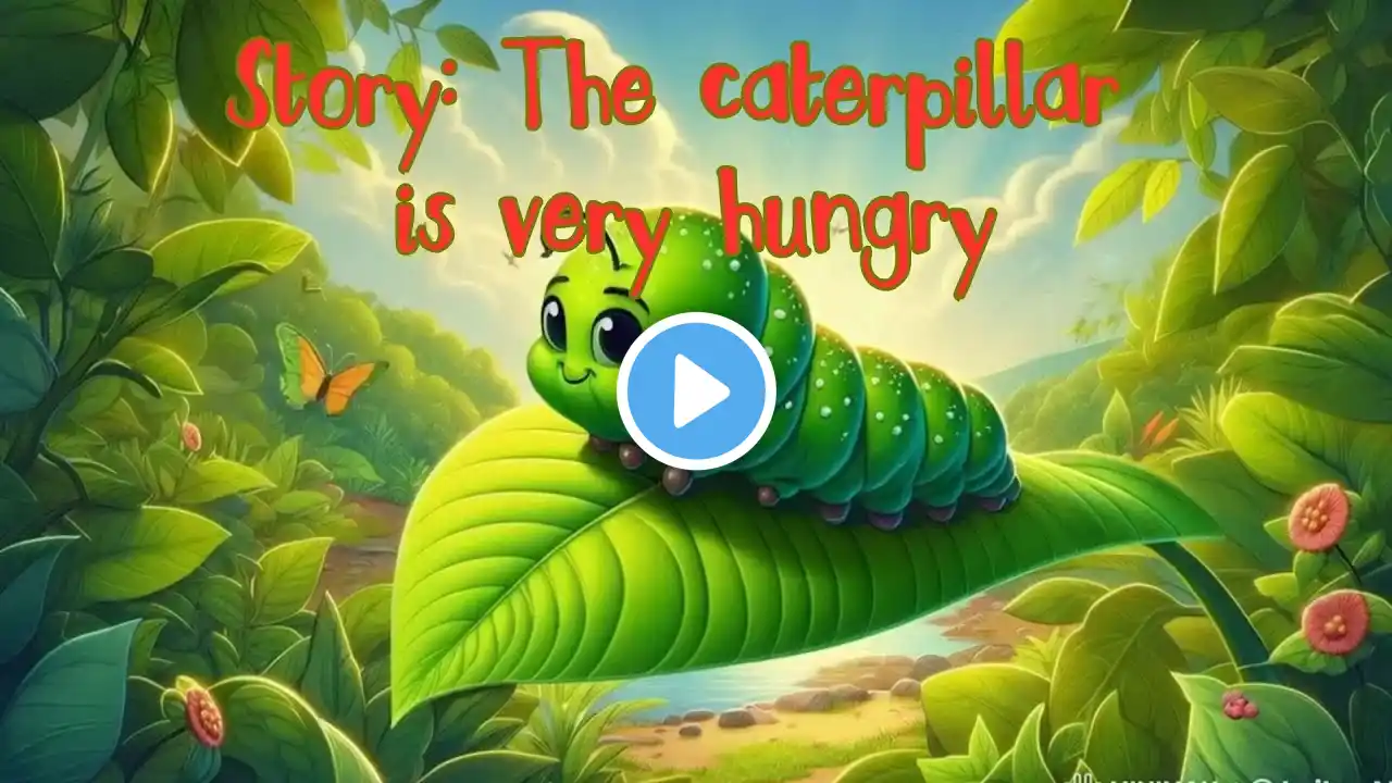 The Very Hungry Caterpillar #HungryCaterpillar#Animation#CuteCaterpillar#Adorable Cartoons#ai