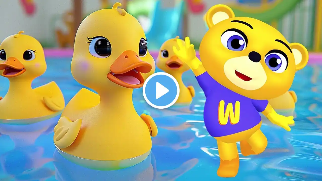 Five Little Ducks + Bubble Bath Song + Nursery Rhymes + Kids Songs | Winnie The Pooh