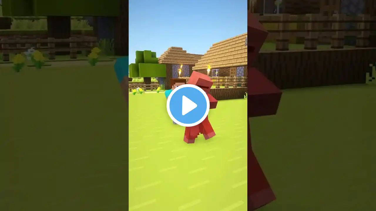 Prank with Villager in Minecraft  #minecraft #animation #shorts #gaming #minecraftmemes