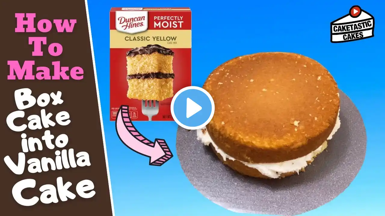 Yellow Box Cake Mix into a Homemade Custom Vanilla Cake Recipe Beginner Tutorial