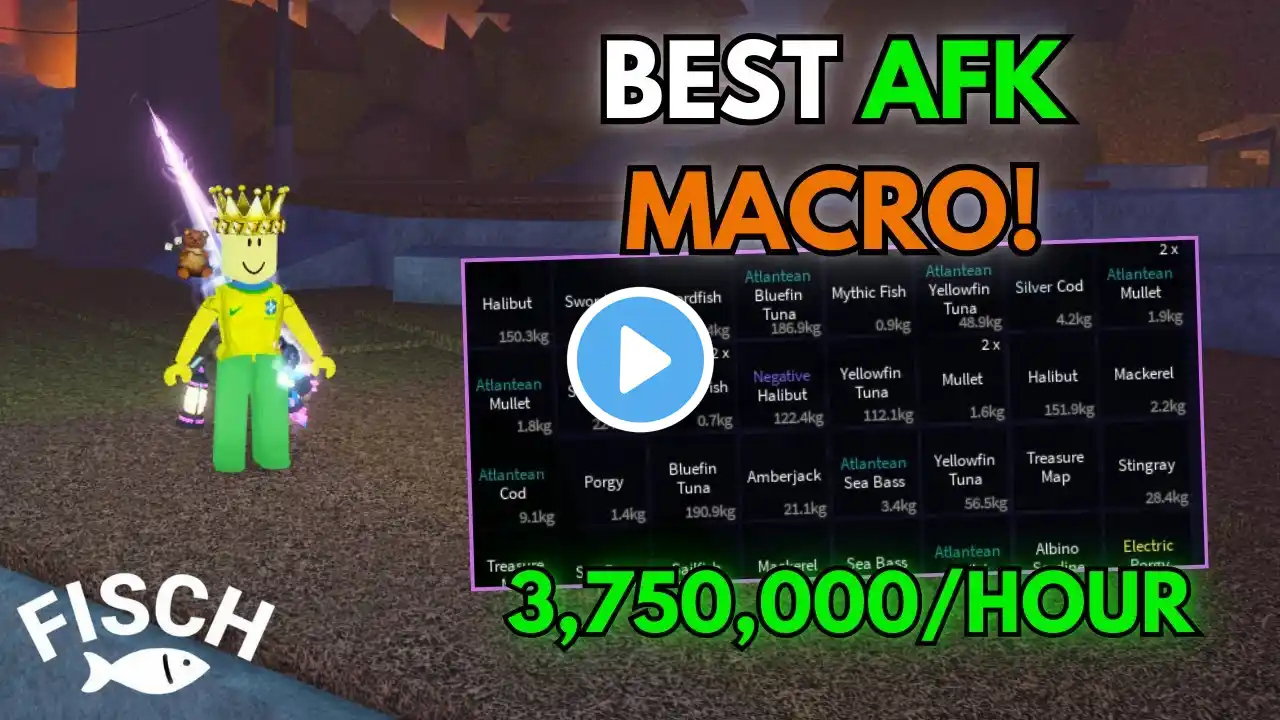 NEW *BEST* AUTO AFK FISCH MACRO ROBLOX! How To MACRO in FISCH ROBLOX