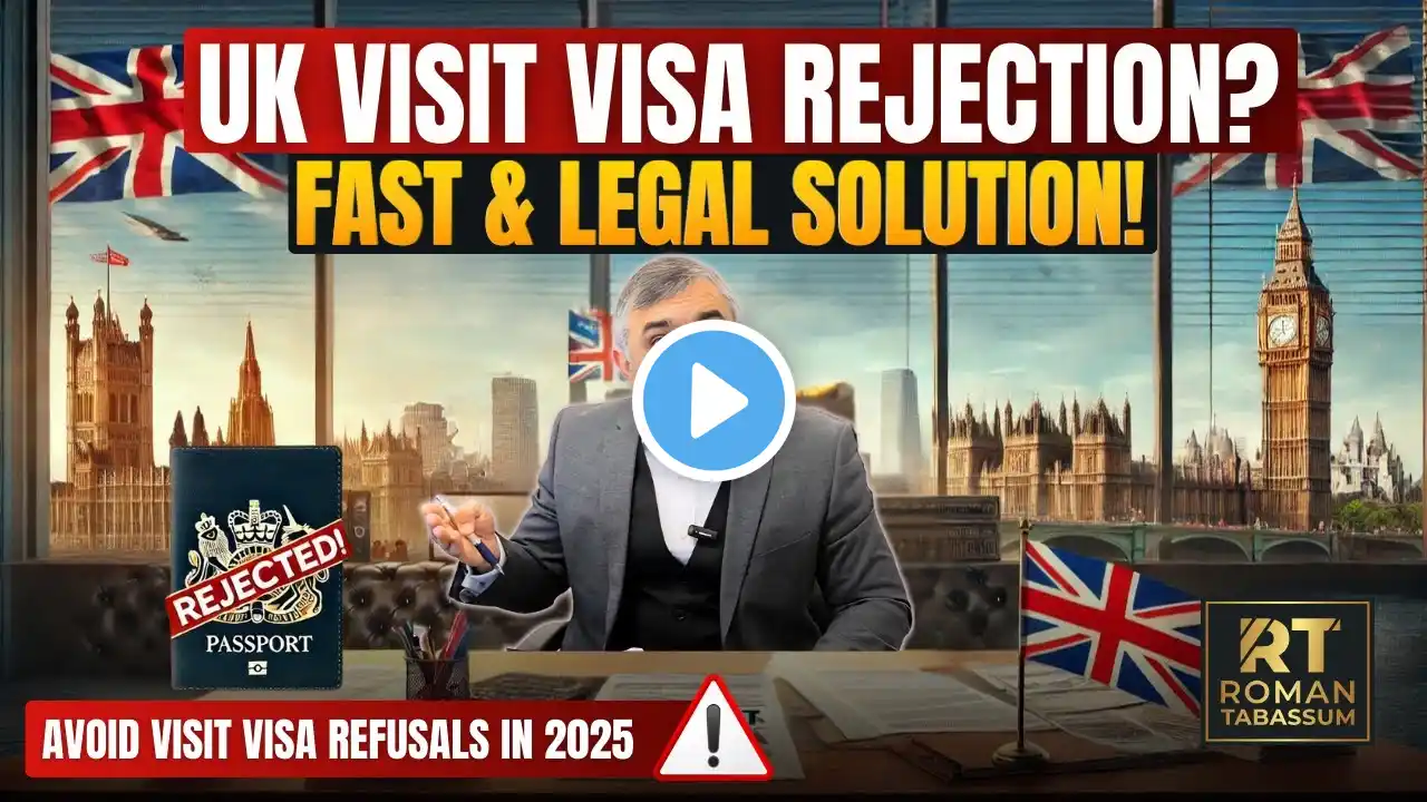 π¨ UK Visit Visa Rejected? Hereβs the Legal Way to Get Approved Fast in 2025! π¬π§