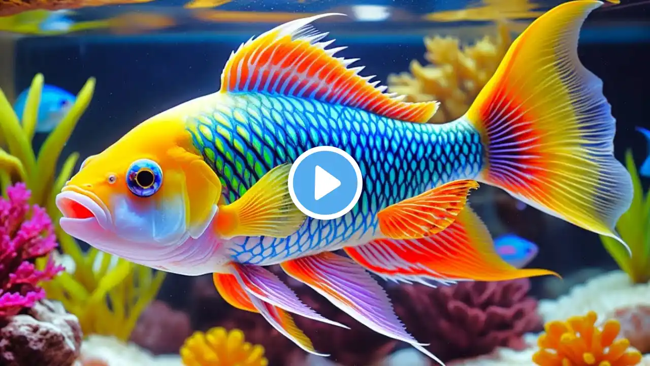 🐳 The Best 4K Aquarium | Dreamy Ocean Views & Meditation Music for Inner Peace