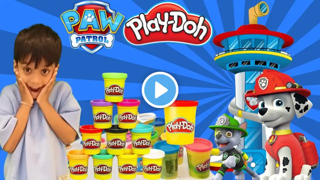 Playing with Paw Patrol Play-Doh | Playdough Fun for Kids | Play-Doh Learning Video for Preschoolers