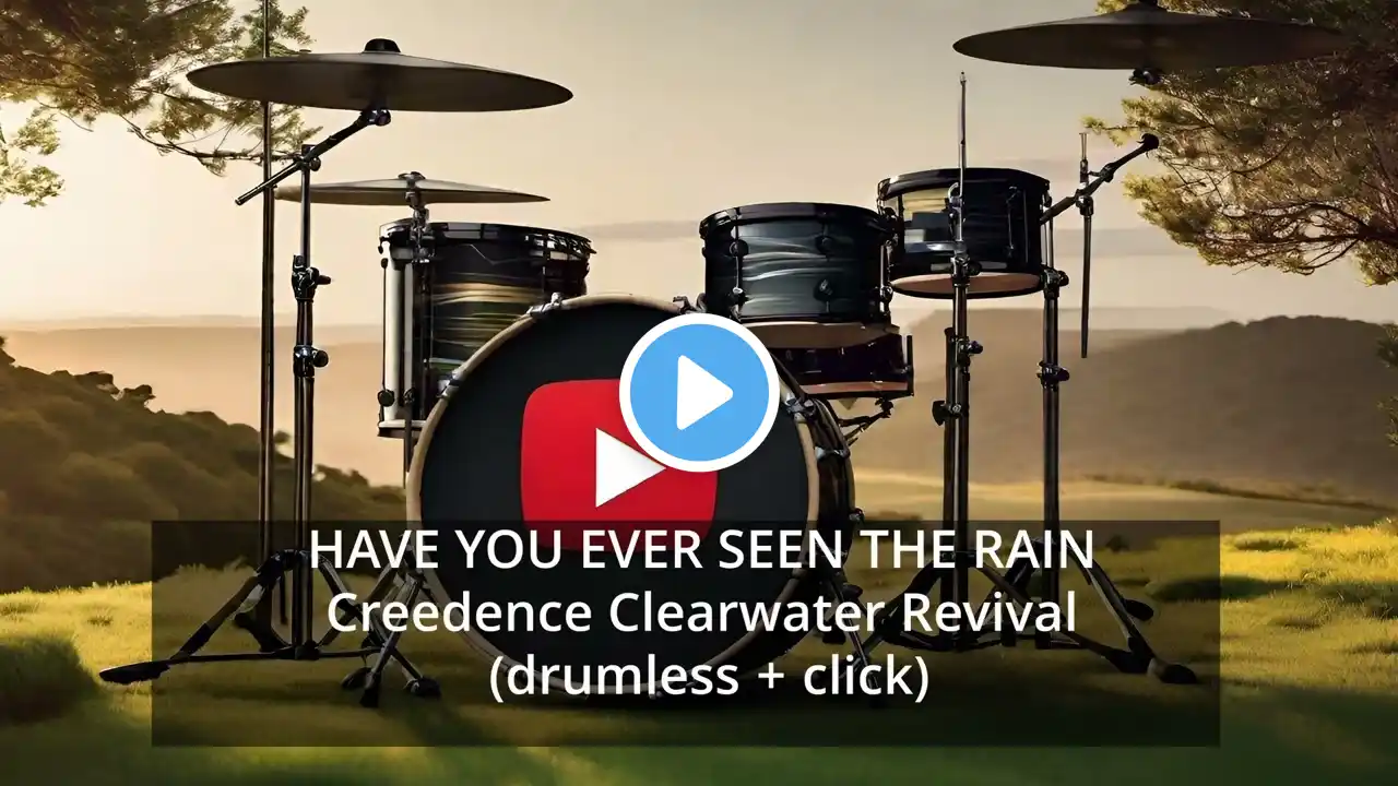 have you ever seen the rain Creedence Clearwater Revival DRUMLESS + CLICK