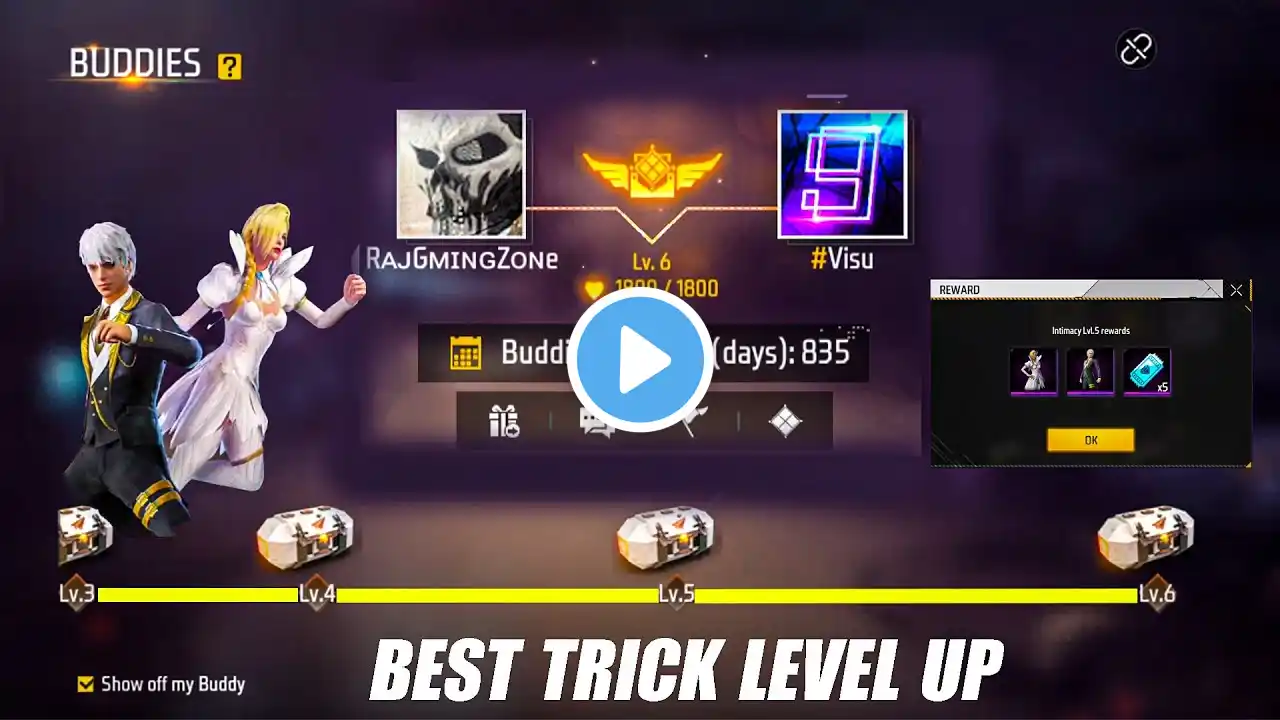 Dynamic Duo Max Level Tips Free Fire | Use Golden Vow Box | Level 1 To 6 Dynamic Duo Free Fire 2023