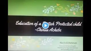 Education of the British Protected Child-Chinua Achebe-Introduction