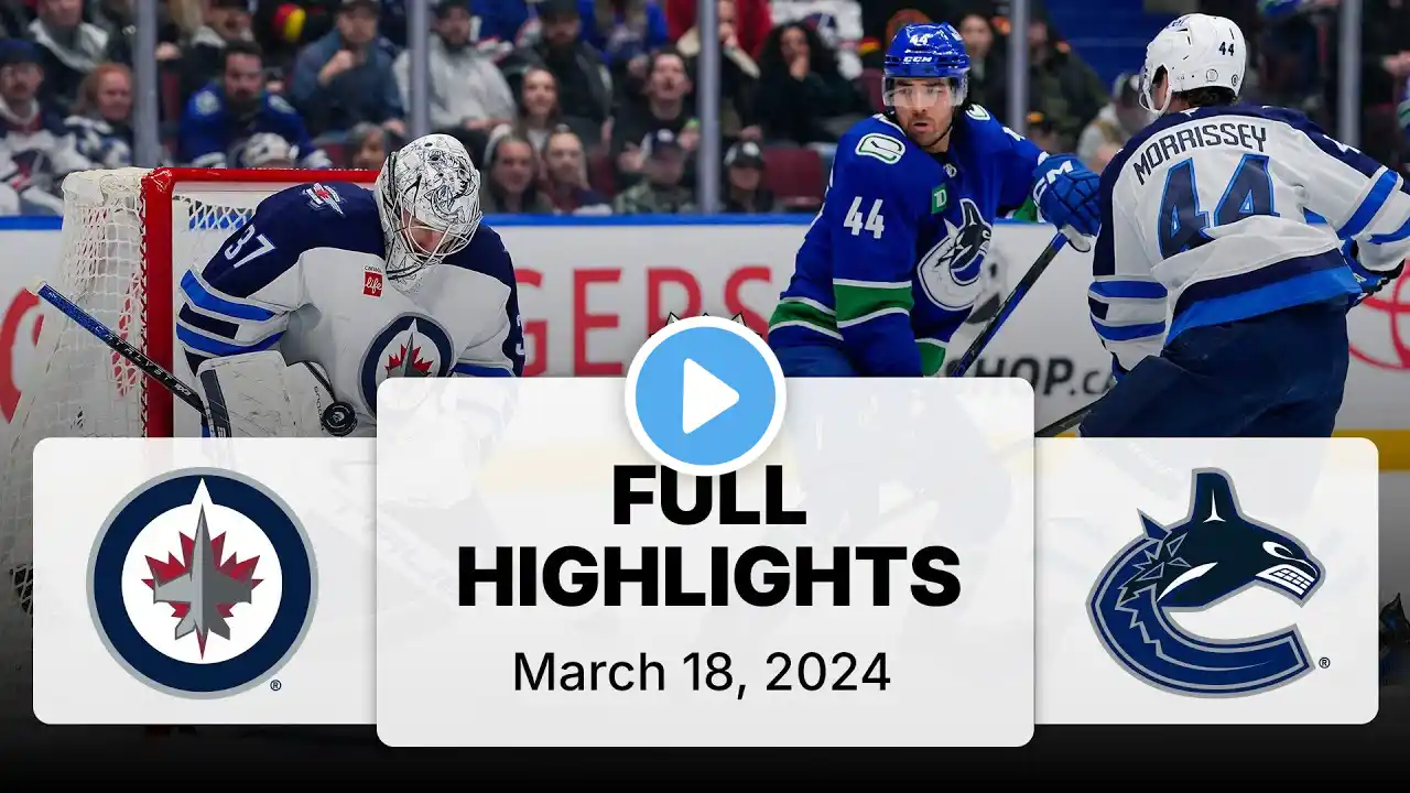 NHL Highlights | Jets vs. Canucks | March 18, 2025