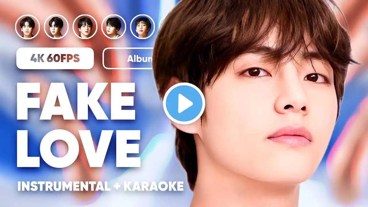 BTS - Fake Love ( Instrumental + Lyrics ) Requested by ‪@SayCintaMiYu‬