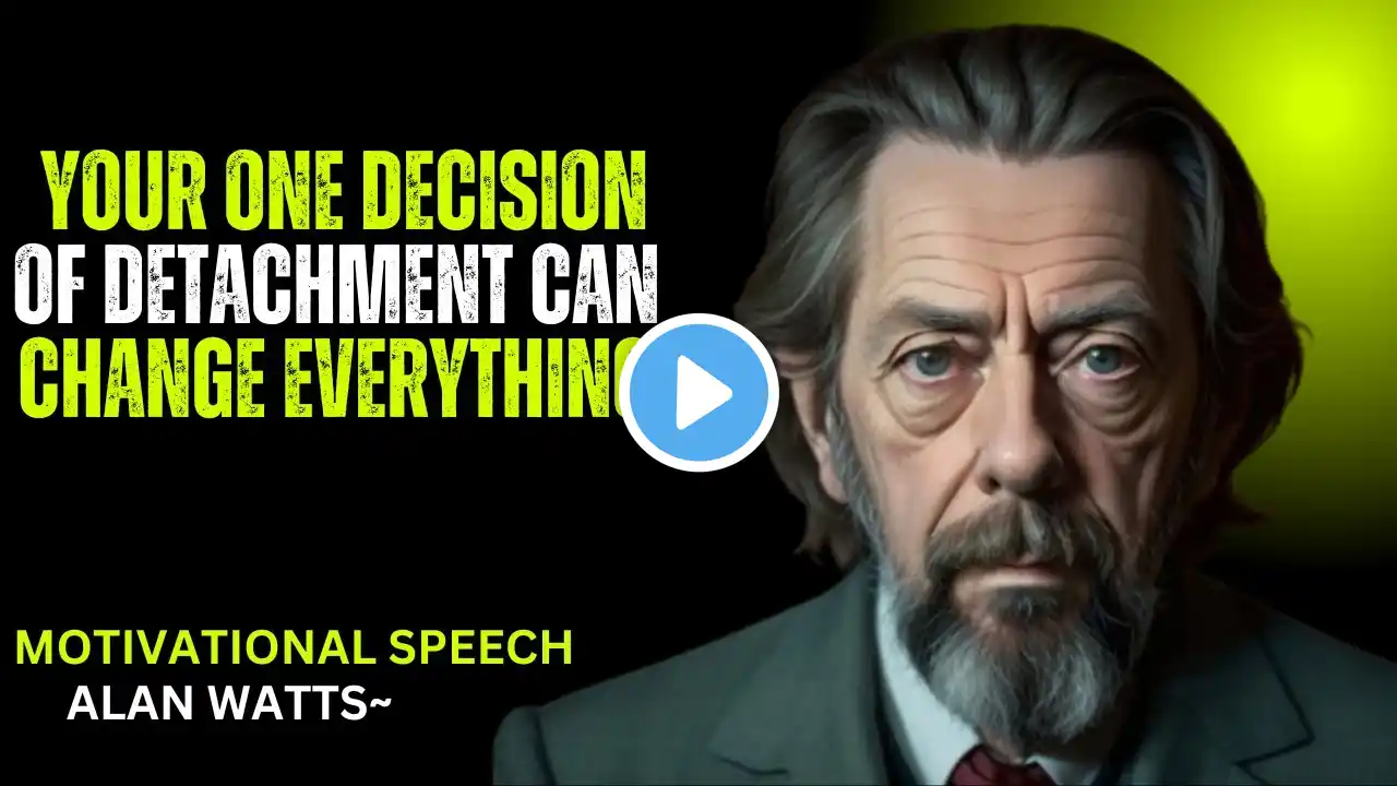 YOUR ONE DECISION OF DETACHMENT CAN CHANGE EVERYTHING " MITIVATIONAL SPEECH || BY ALAN WATTS ||