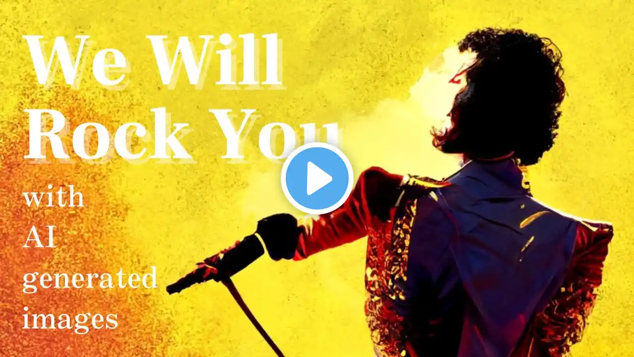 Queen:We Will Rock You - but every lyric is AI generated images -