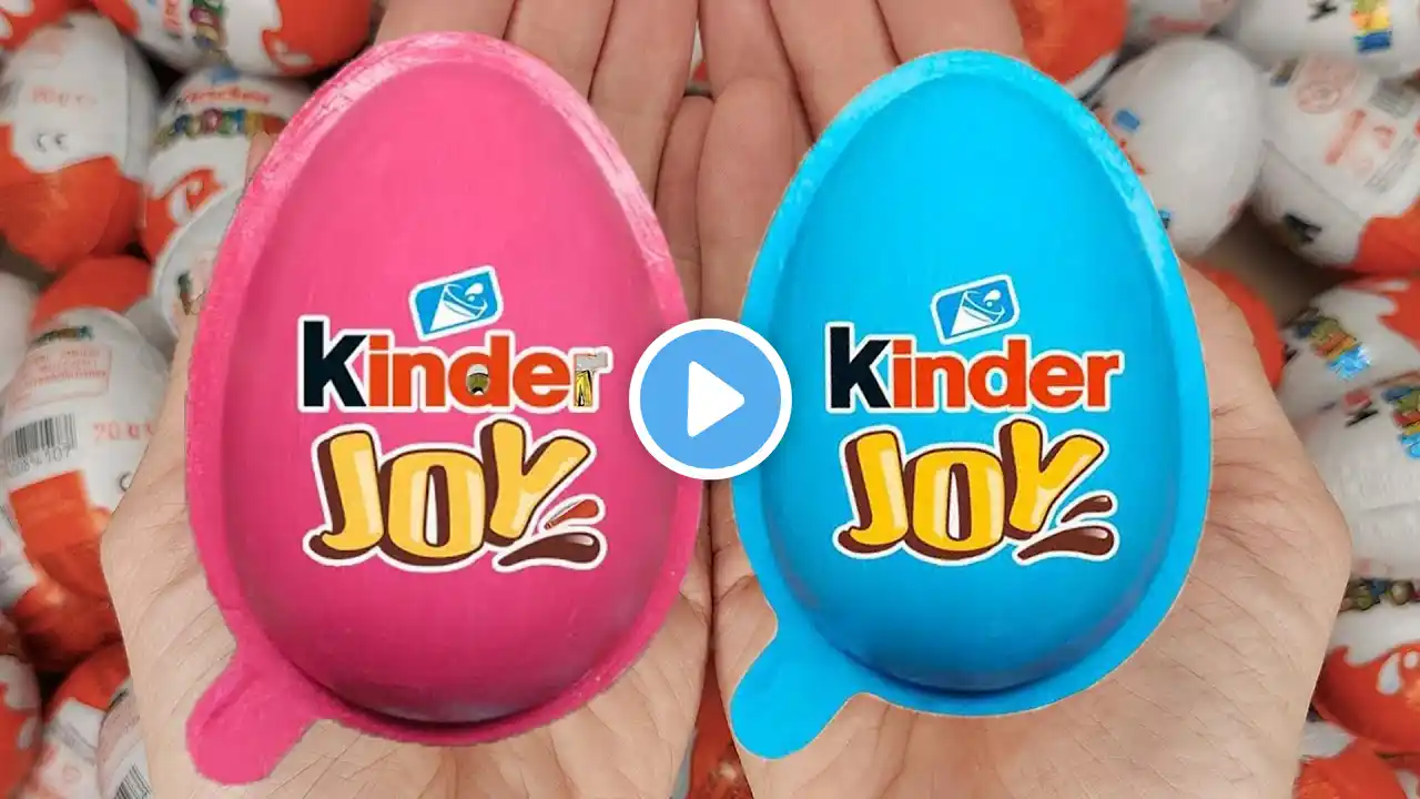 Satisfying Video | Unpacking Yummy Kinder Joy & Kinder Surprise Chocolate Eggs ASMR Candy Opening