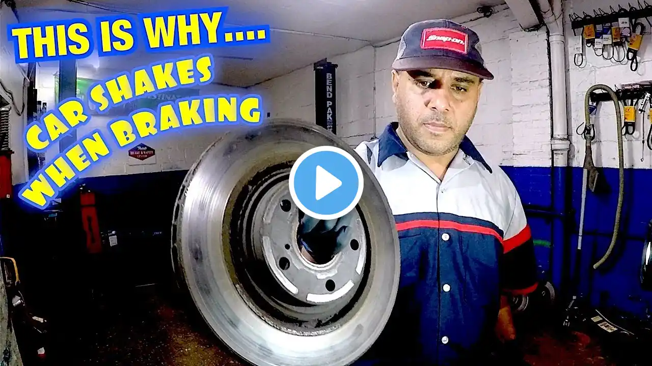 The reason why car shakes when Braking