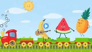 Fruits song! I eat fruits! Happy Fruits song! Fruit train! nursery rhymes and kids songs!