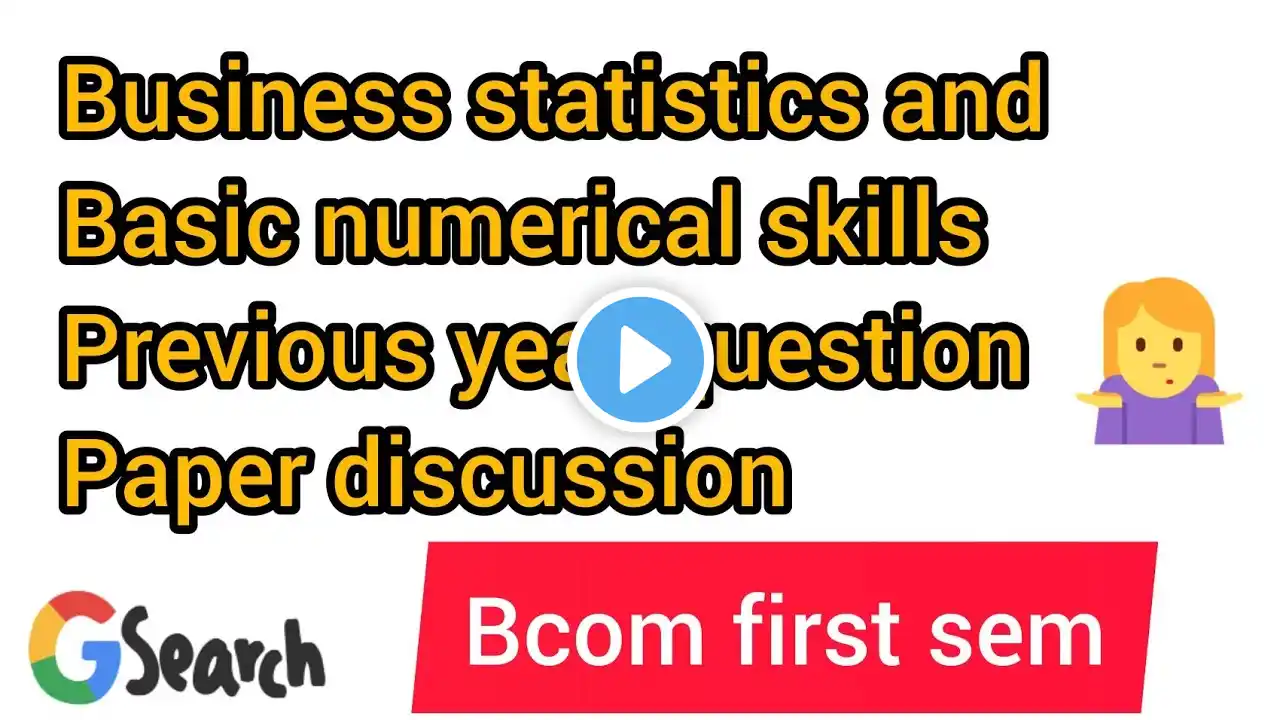 previous question paper discussion|first year bcom buisness statistics and Basic numerical skills|