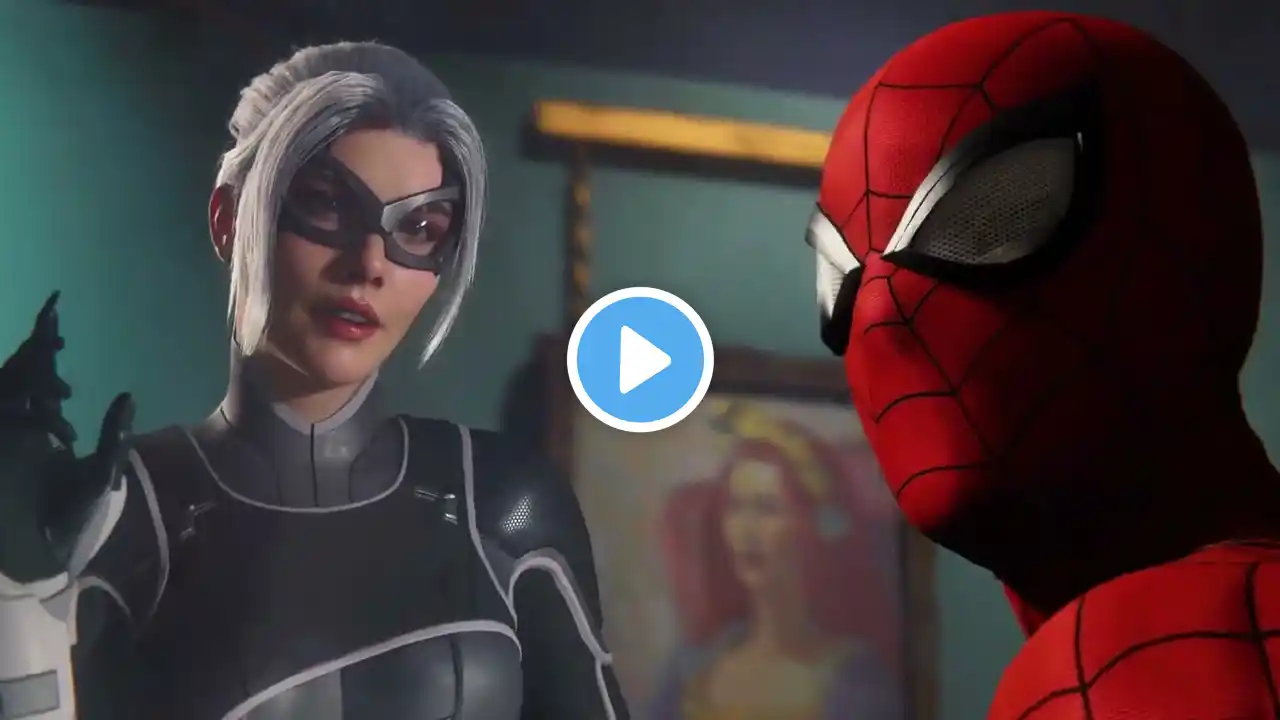 Marvel's Spider-Man Remastered black cat museum combat gameplay