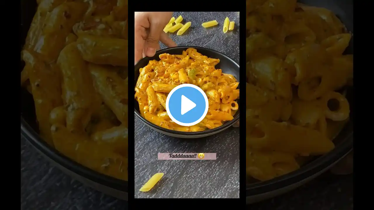 Restaurant style pink sauce pasta 😋🤤#shorts #youtubeshorts #redsaucepastarecipe #yum