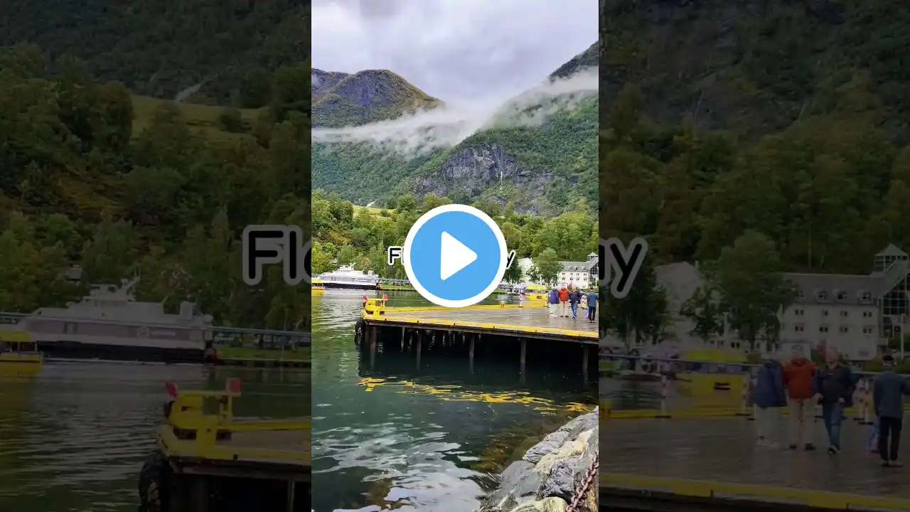Flåm, Norway: A Hidden Gem in the Fjords! #shorts #Flåm #NorwayTravel