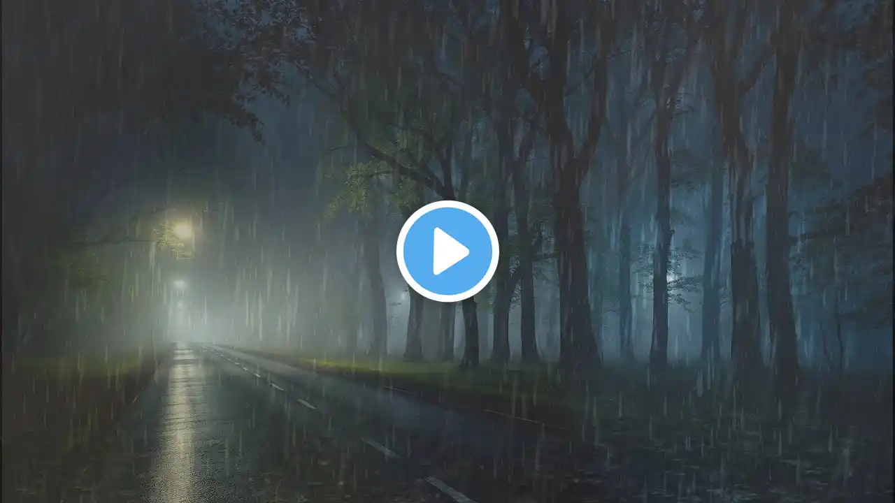 Rain Sounds For Sleeping - 99,9% Instantly Fall Asleep With Rain And Thunder Sound At Night
