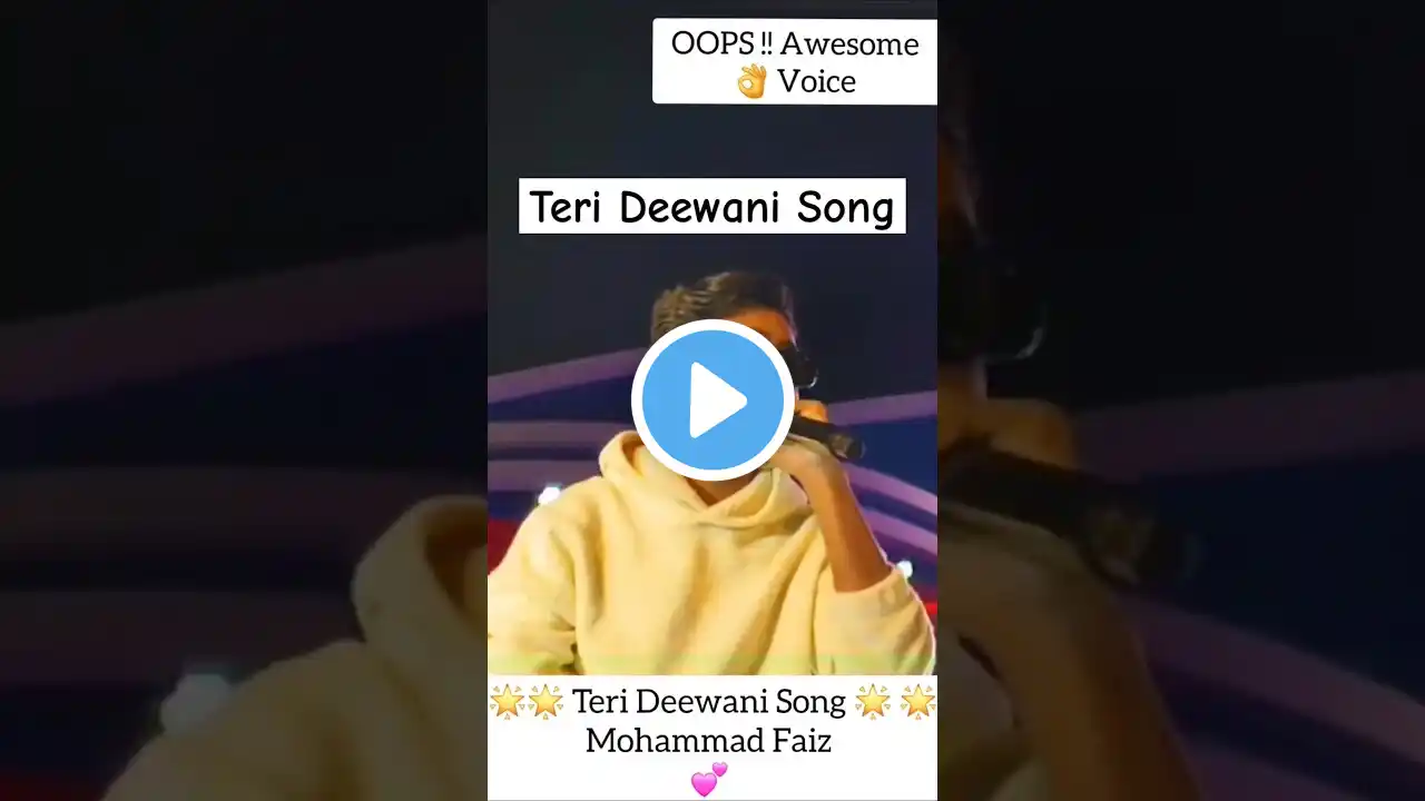 Teri Deewani Song ‪@mohammad.faiz_official‬ #shortvideo #viralshort #faiz #mohammadfaiz #shortsfeed