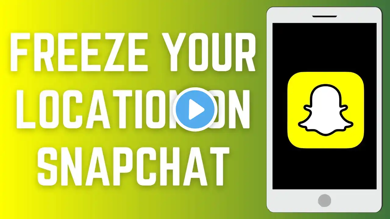 How To Freeze Your Location On Snapchat (2025) | Last Update (Step By Step Tutorial)